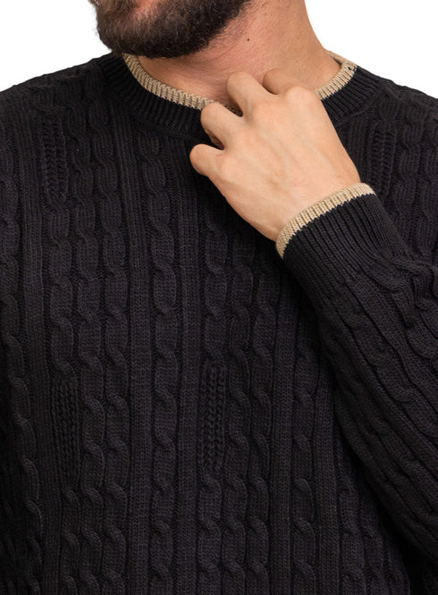 Black - Design p2235 PF - Round Pullover - Khotwh